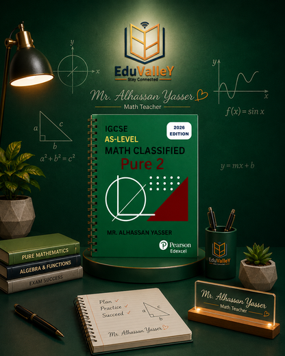 Edexcel IAS Mathematics | Pure Mathematics P1 & P2, M1 Classified Questions | Mr. Alhassan Yasser | 2026–2027