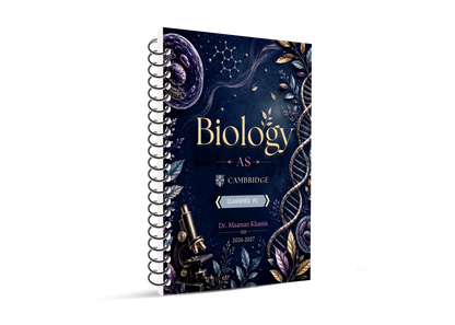 Cambridge AS Level Biology (9700) Classified P1&2 WITH Mark Scheme  | Dr. Maaman Khamis 2026-2027