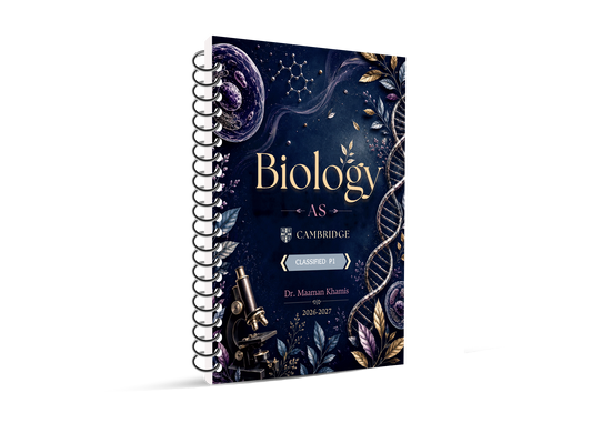 Cambridge AS Level Biology (9700) Classified P1&2 WITH Mark Scheme  | Dr. Maaman Khamis 2026-2027