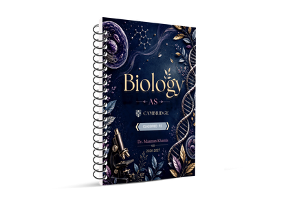 Cambridge AS Level Biology (9700) Classified P1&2 WITH Mark Scheme  | Dr. Maaman Khamis 2026-2027