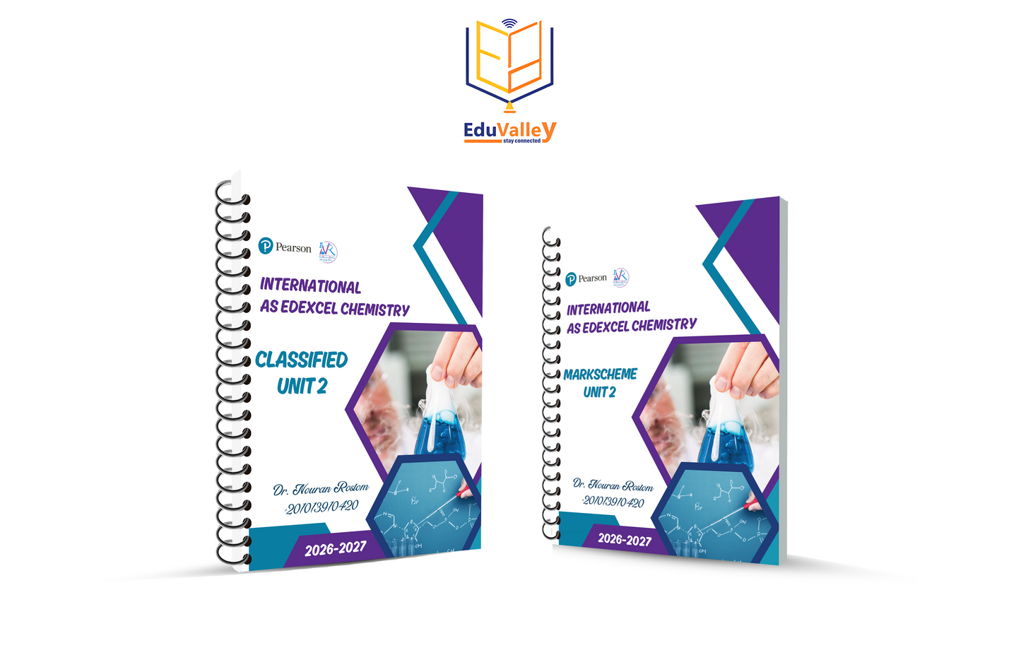 Edexcel A.S Chemistry (WCH12) Unit 2 – Classified Questions with Mark Scheme by Dr. Nouran Rostom (2026–2027 Edition)