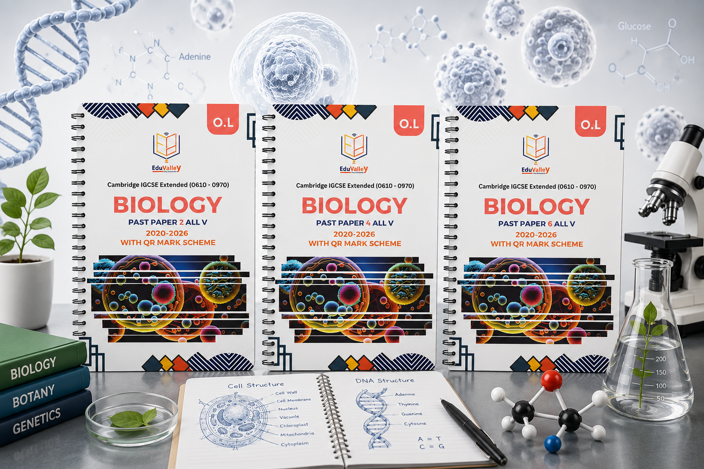Cambridge O Level Biology (0610/0970) Past Papers | P2, P4, P6 | 2020–2026 | All Variants + QR Mark Schemes
