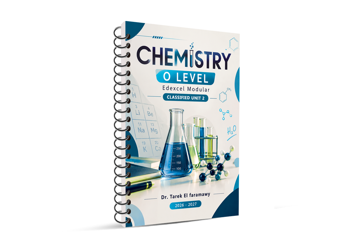 Edexcel O.L Chemistry Classified & Notes & Past Papers  Unit 2  Dr. Tarek Elfaramawy 2026-2027