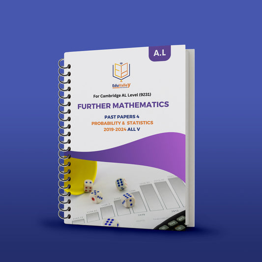 Cambridge AL Maths (9231) PP مزيد من الاحتمالات والإحصاء 4 من 19 إلى 24 جميع المتغيرات.