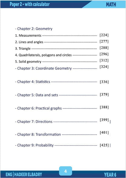 Cambridge Primary Year 6  (0096) Maths Classified With Answers Eng. Hadeer Elbadry