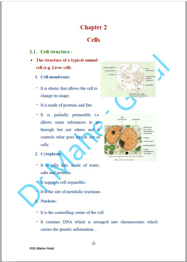 Cambridge O.L Combined Science (0653) Notes Maher Galal