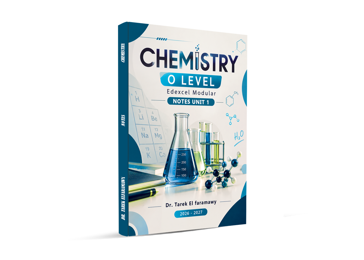 Edexcel O.L Chemistry Classified & Notes & Past Papers  Unit 1  Dr. Tarek Elfaramawy 2026-2027