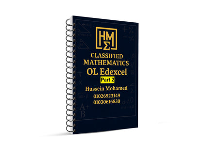 Edexcel O.L Maths Linear A (4MA1 /2H) Classified With Mark Scheme Dr. Hussein Mohamed 2026-2027
