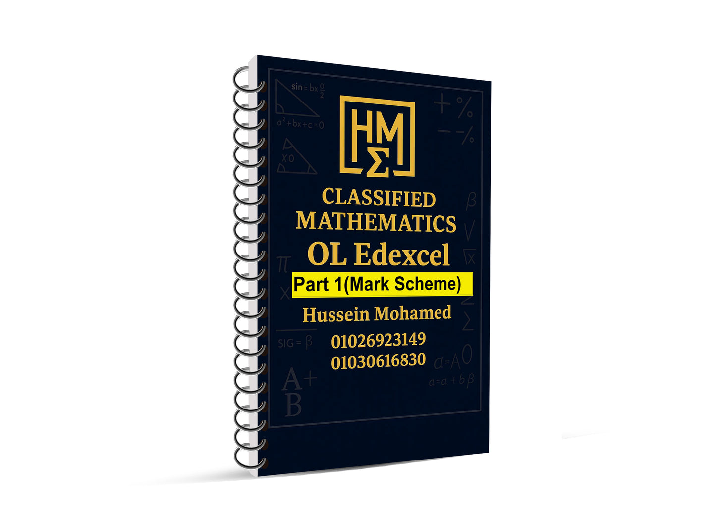 Edexcel O.L Maths Linear A (4MA1 /2H) Classified With Mark Scheme Dr. Hussein Mohamed 2026-2027