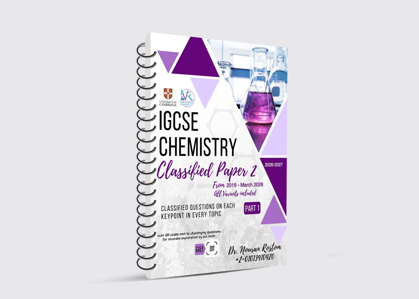 Cambridge O.L Chemistry (0620-0971)– Classified With Mark Scheme by Dr. Nouran Rostom (2026–2027 Edition)