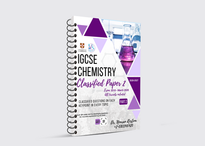 Cambridge O.L Chemistry (0620-0971)– Classified With Mark Scheme by Dr. Nouran Rostom (2026–2027 Edition)