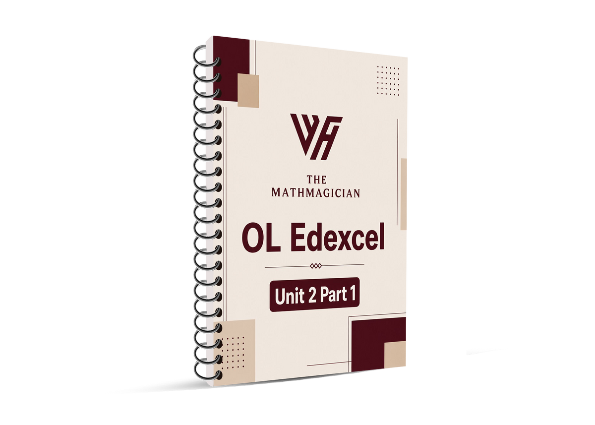 Edexcel O.L Maths Modular (4XMA1 ) Claassified Unit 1,2 Eng. Walid Hamza 2026-2027