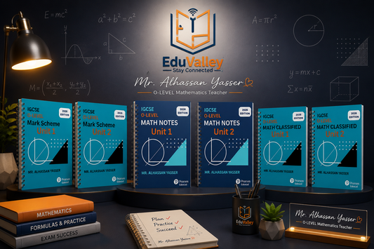 Edexcel O Level Maths A Modular Unit 1 & 2 Notes & Classified with Mark Scheme | Mr. Alhassan Yasser 2026-2027