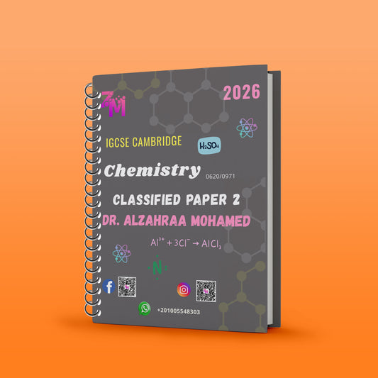 Cambridge O.L Chemistry (0620/0971) CLASSIFIED WITH MARK SCHEME Dr. Al-Zahraa Mohamed 2026