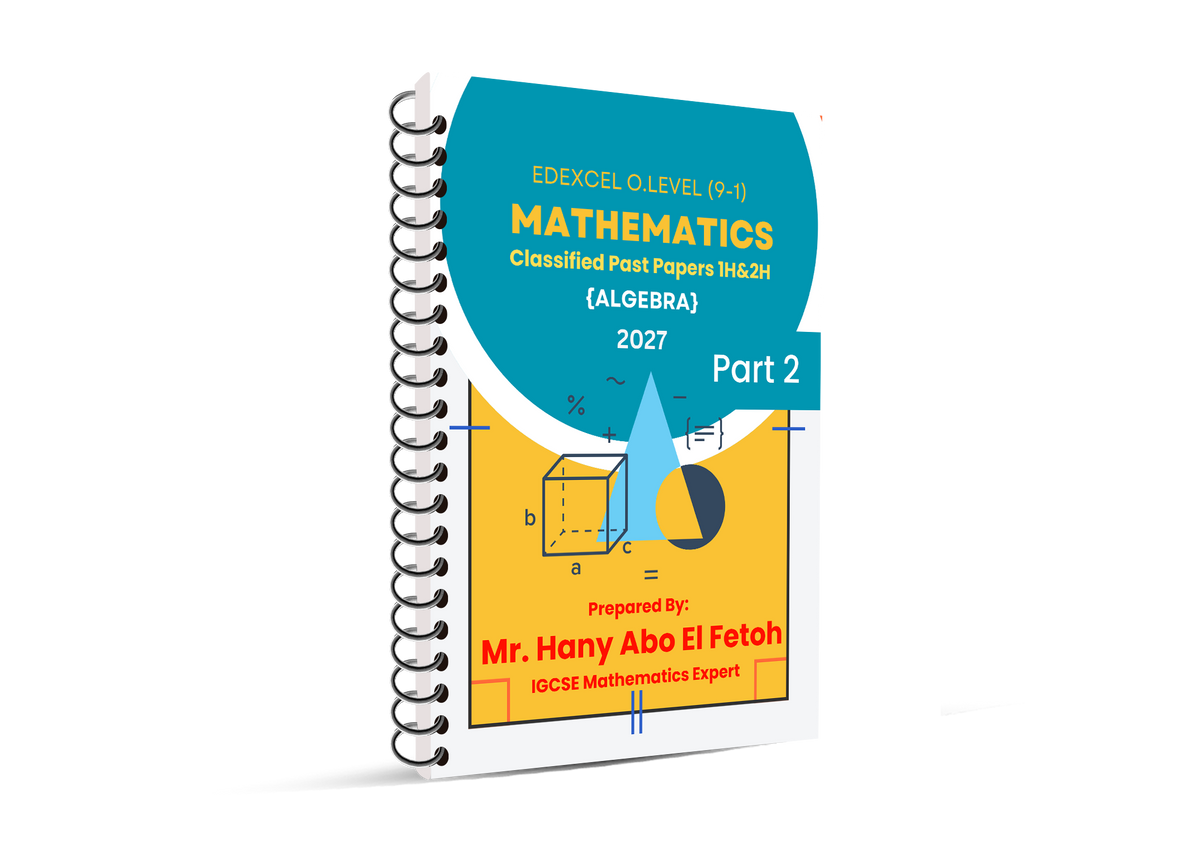 Edexcel O.L Math Classified Mr. Hani Aboelfetouh 2026-2027