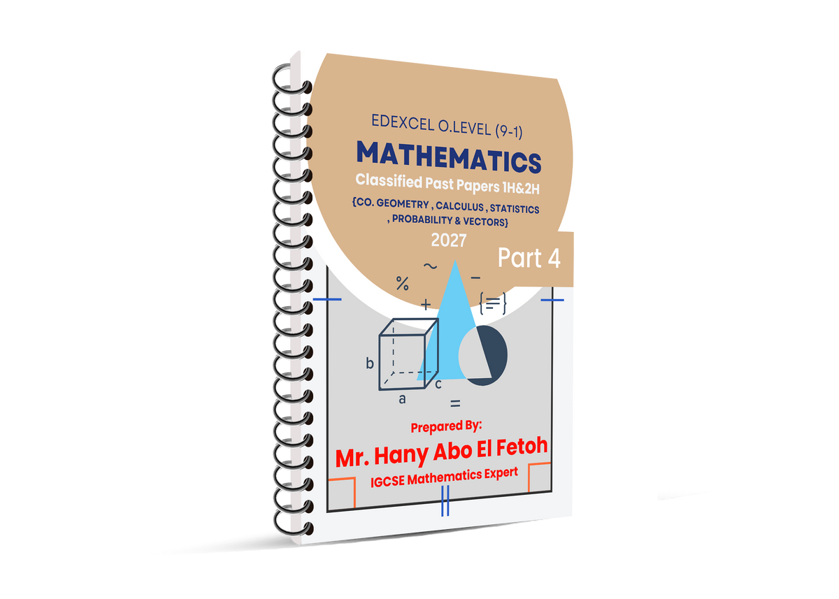 Edexcel O.L Math Classified Mr. Hani Aboelfetouh 2026-2027