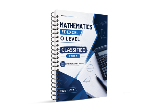 O Level Edexcel Math Classified Dr. Mohamed Turkey 2026 - 2027