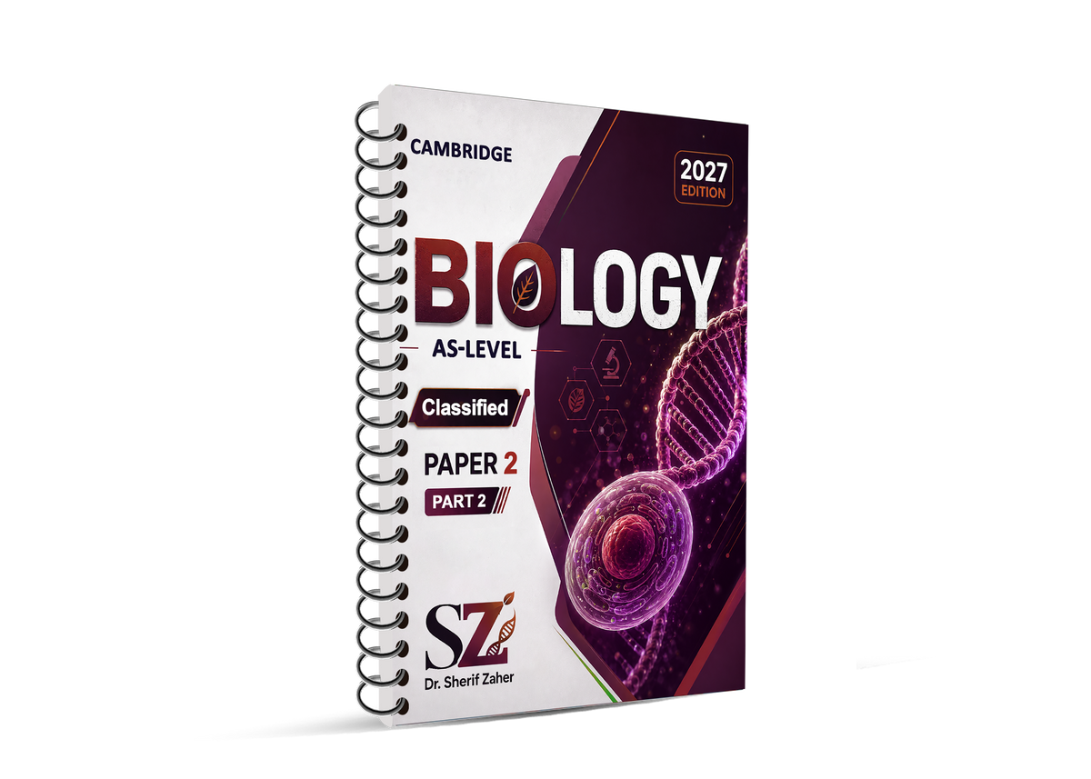Cambridge AS Biology 9700 Classified Wih Mark Scheme | Dr. Sherief Zaher 2026-2027