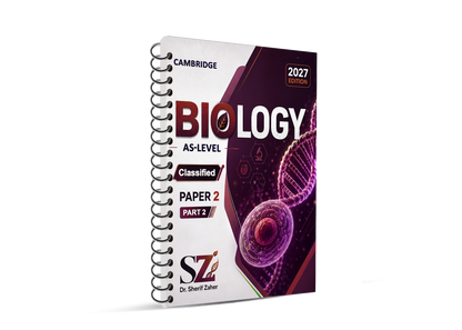 Cambridge AS Biology 9700 Classified Wih Mark Scheme | Dr. Sherief Zaher 2026-2027