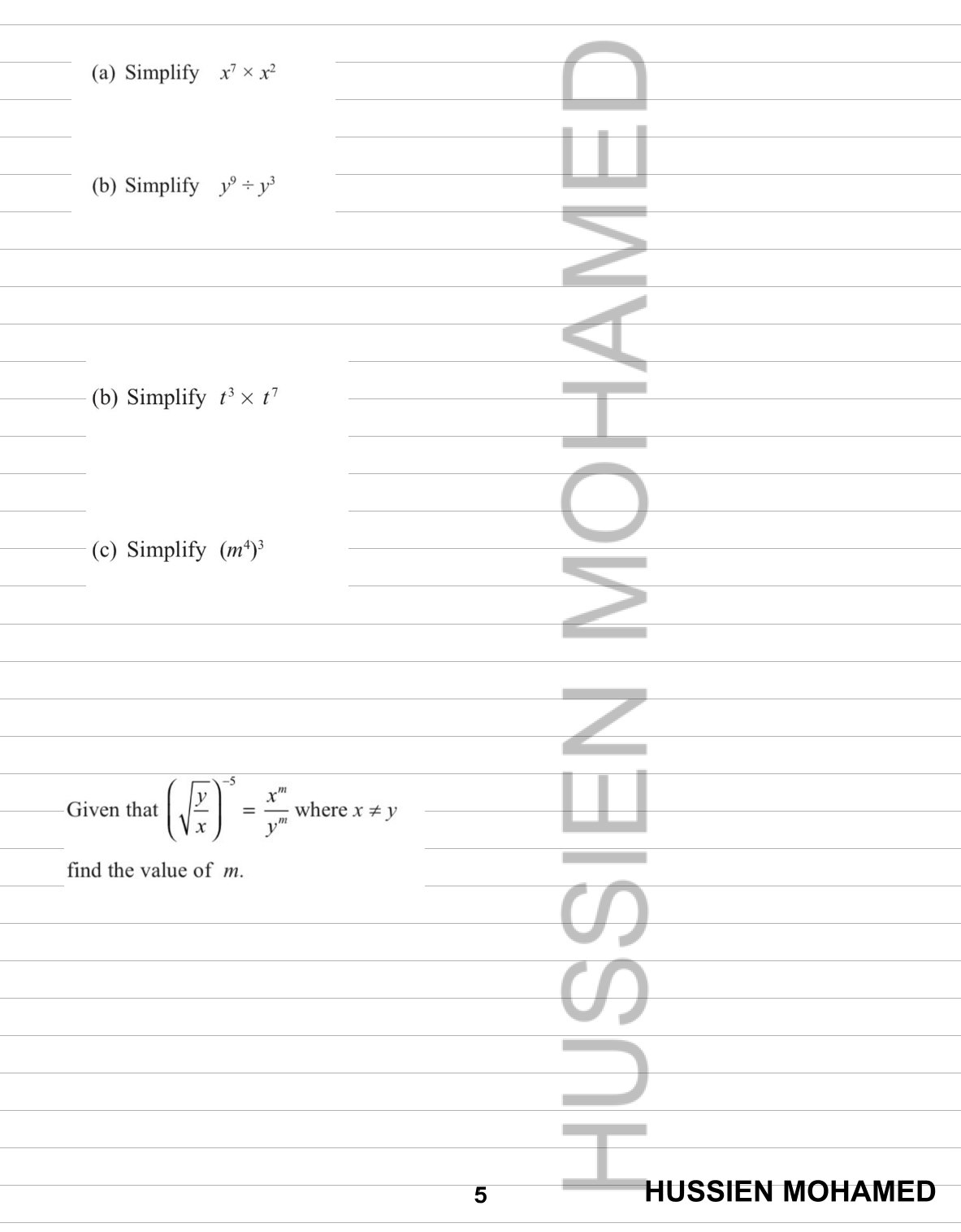 Edexcel O.L Maths A (4MA1/1H,2H) Classified With Mark Scheme (QR videos Answers) Eng. Hussien Mohamed