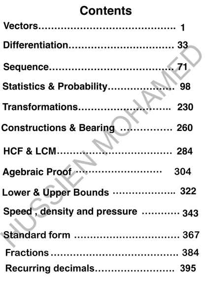 Edexcel O.L Maths A (4MA1/1H,2H) Classified With Mark Scheme (QR videos Answers) Eng. Hussien Mohamed