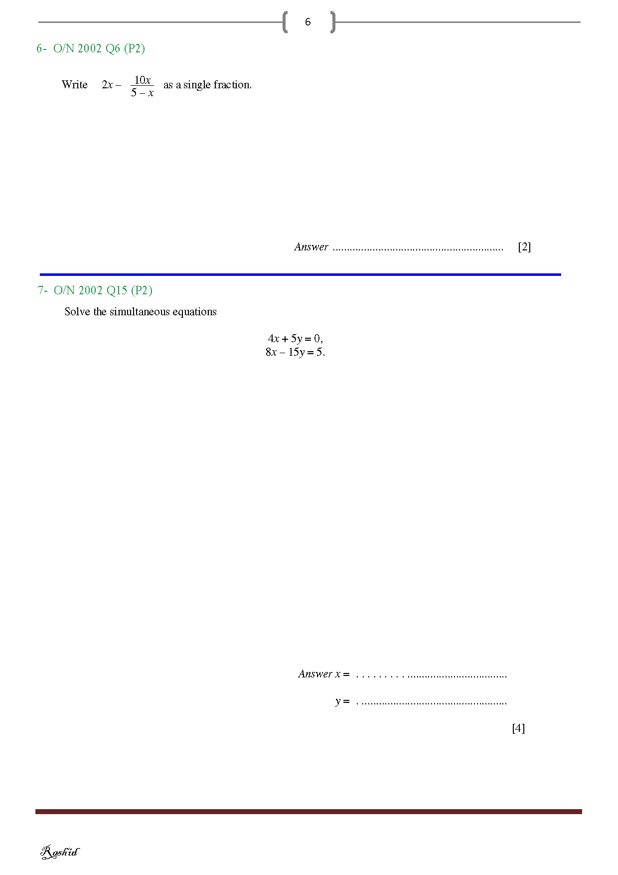 Cambridge General Math , Practice Book -  Notes - Dr. Rashid Jebreel ( 2025 )
