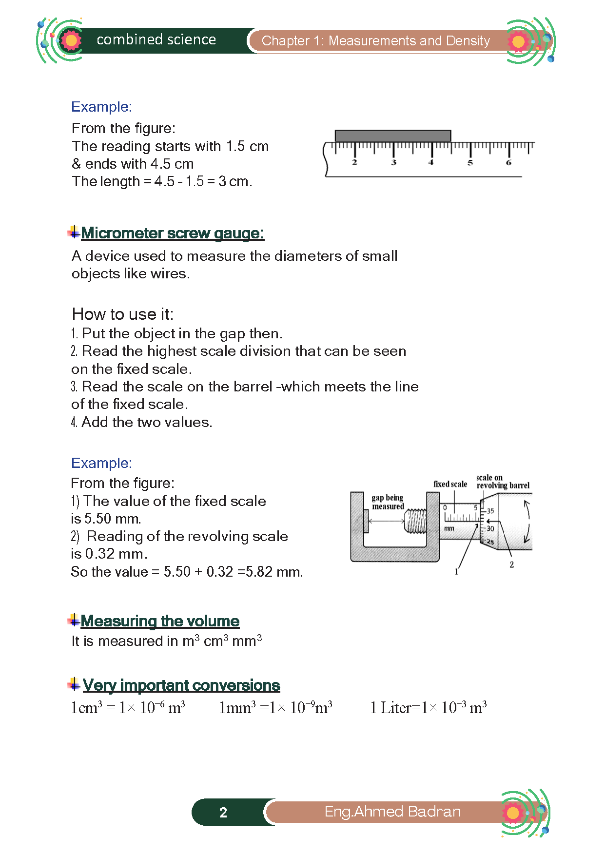 Cambridge O.L Combined Science (0653) Notes -  Ahmed Badran ( 2025 )