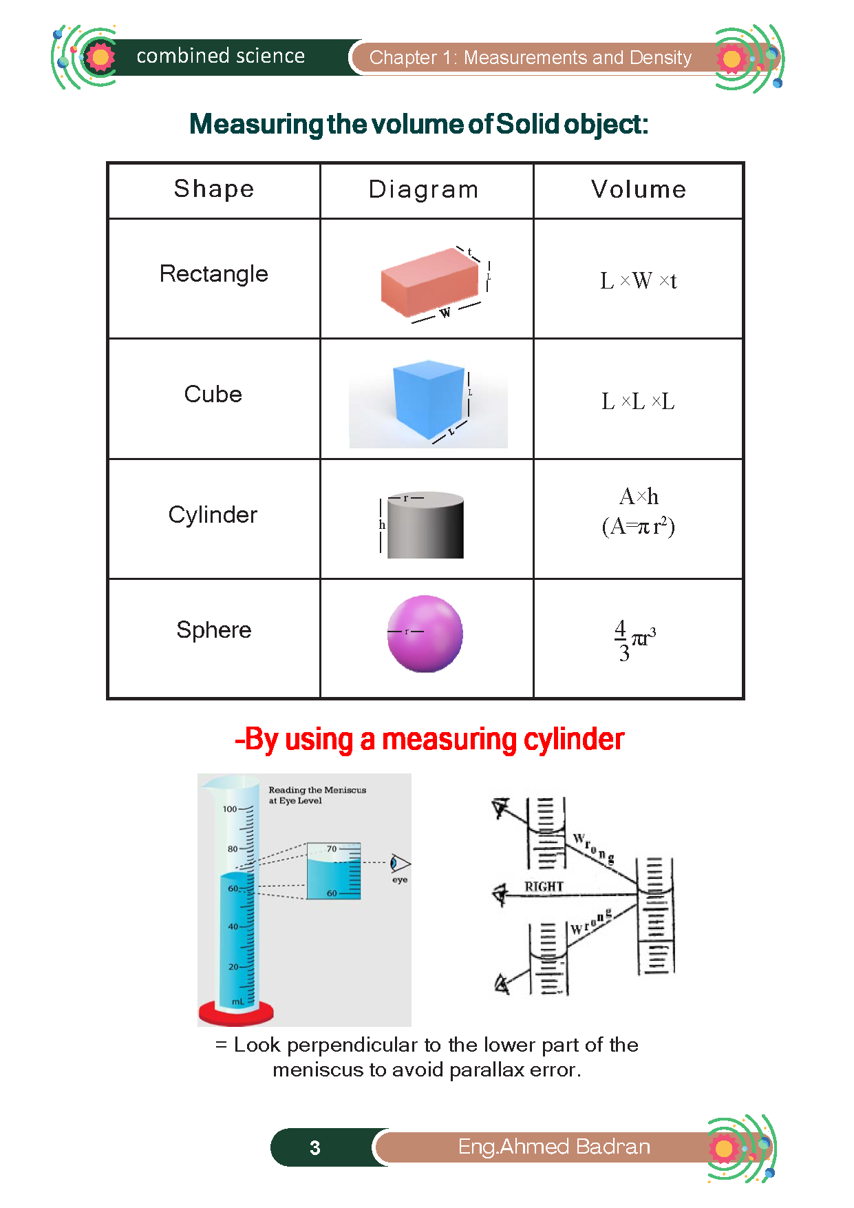 Cambridge O.L Combined Science (0653) Notes -  Ahmed Badran ( 2025 )