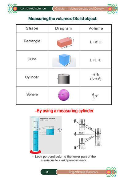 Cambridge O.L Combined Science (0653) Notes -  Ahmed Badran ( 2025 )