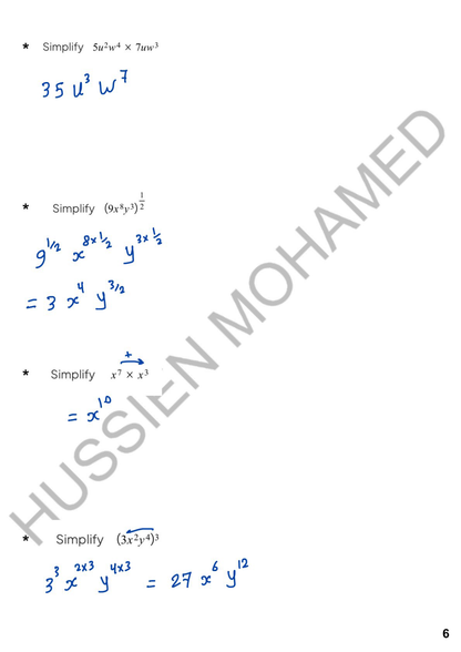 Edexcel O.L Maths A (4MA1/1H,2H) - Notes - Eng. Hussien Mohamed 2026