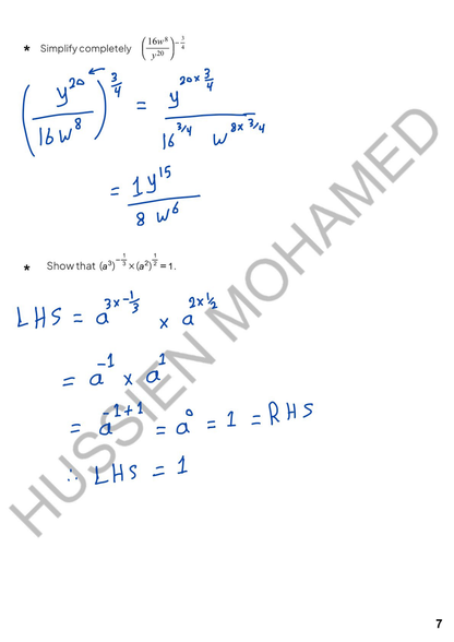 Edexcel O.L Maths A (4MA1/1H,2H) - Notes - Eng. Hussien Mohamed 2026