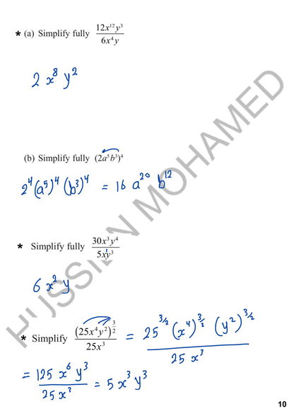 Edexcel O.L Maths A (4MA1/1H,2H) - Notes - Eng. Hussien Mohamed 2026