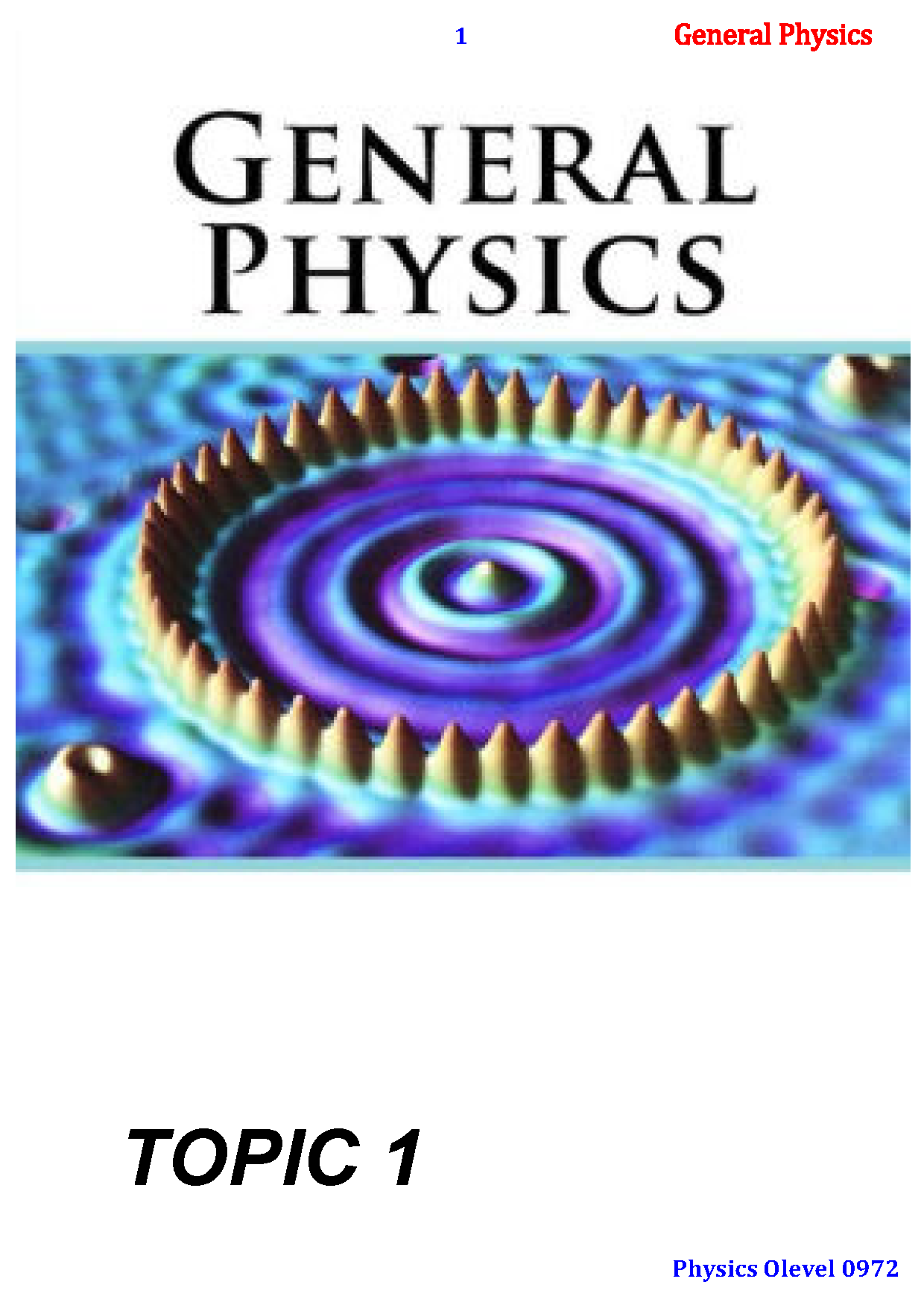 Cambridge O.L Physics (0625/0972) Notes - Dr. Dalia Yasser (2025)