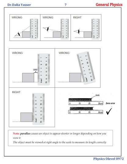 Cambridge O.L Physics (0625/0972) Notes - Dr. Dalia Yasser (2025)