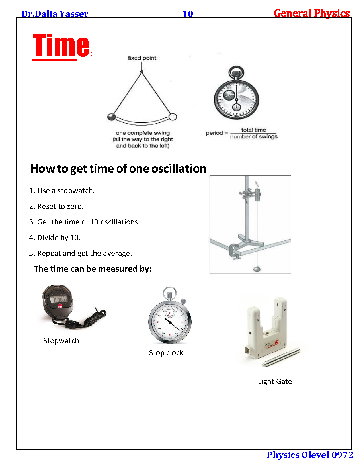Cambridge O.L Physics (0625/0972) Notes - Dr. Dalia Yasser (2025)