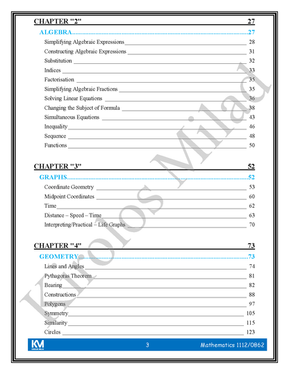 Cambridge Checkpoint 2  Maths Year 8 (1112-0862) Notes - Kirolos milad ( 2026 )