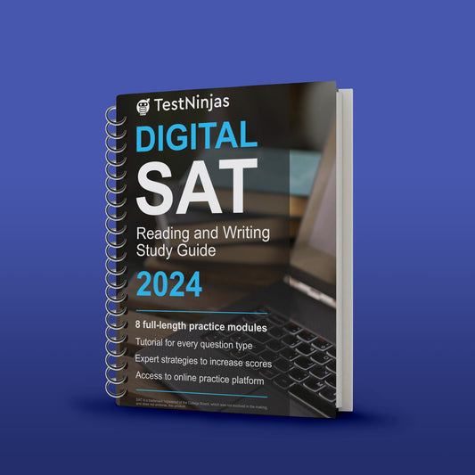 Test Ninjas Digital SAT English Reading and Writing Study Guide 8 Prractice Tests