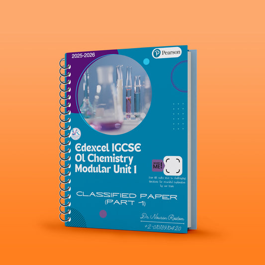 Edexcel OL Chemistry (4CH1) الوحدة النمطية 1 مصنفة باستخدام MS Nouran Rostom