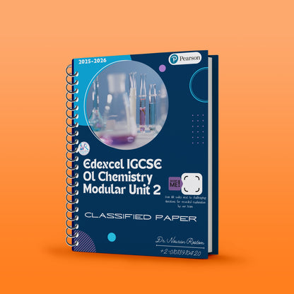 وحدة الكيمياء المعيارية 2 من Edexcel OL (4CH1) مصنفة باستخدام MS Nouran Rostom