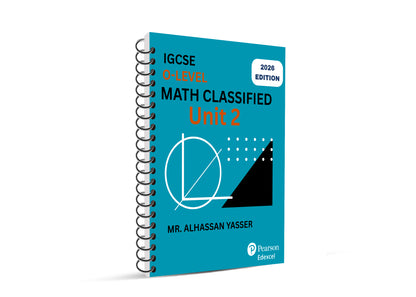 Edexcel O Level Maths A Modular Unit 2H Classified with Mark Scheme | Mr. Alhassan Yasser 2026-2027