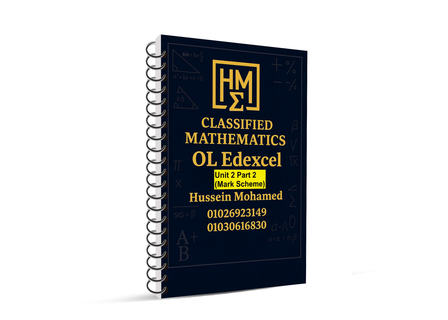 Edexcel O.L Maths Modular A (4MA1 / unit 2H) Classified With Mark Scheme (QR videos Answers) Dr. Hussein Mohamed 2026-2027