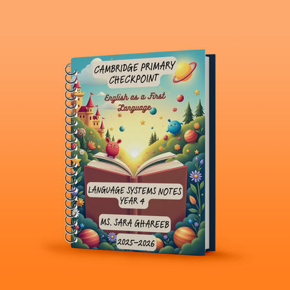 Cambridge Primary Year4 English Notes, Classified with Progression Test Ms. Sara Ghareeb 2026
