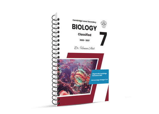 Cambridge Checkpoint Year 7 Science (0893) – Biology Classified with QR Mark Scheme by Dr. Hanna Adel (2026–2027)