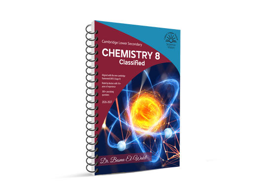 Cambridge Checkpoint Year 8 Science (0893) – Chemistry Classified with QR Mark Scheme by Dr. Basma El-Wakil ( Science Vision 2026–2027 Edition)
