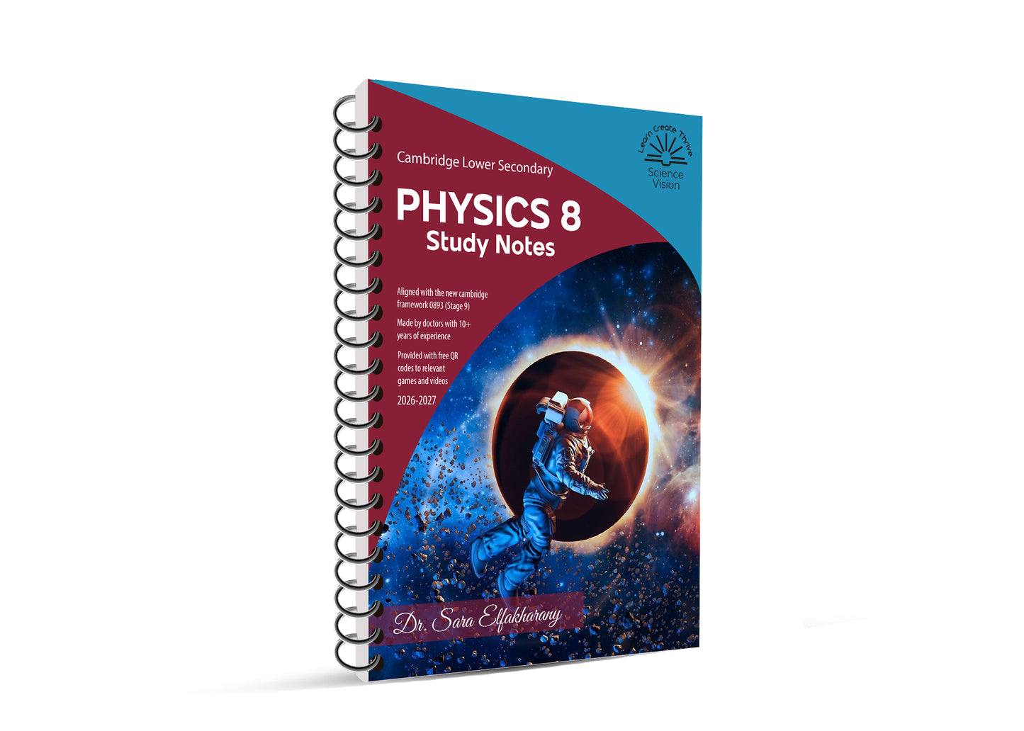 Cambridge Checkpoint Year 8 Science (0893) – Physics  Study Notes by Dr. Sara El Fakharany  (Science Vision 2026–2027 Edition)
