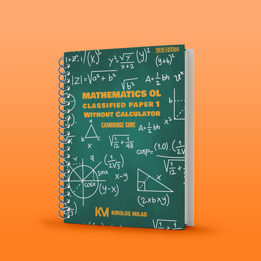 Cambridge Pre-IG Math (0580/0980) Classified Paper: 1,3 With M.S Kirolos Milad