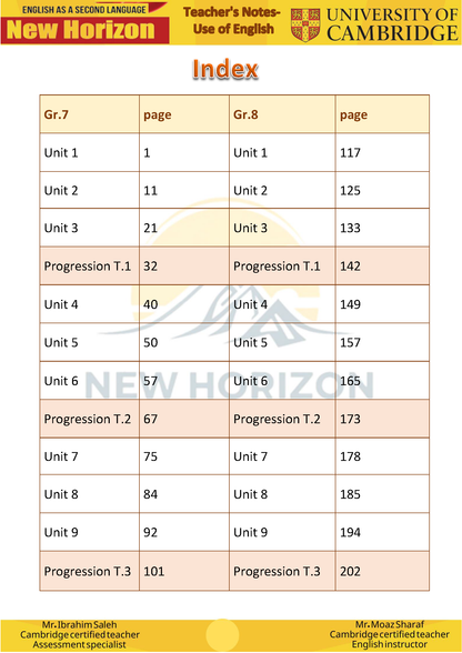 New Horizon Cambridge Primary (Y8) English as a Second Language (0876) Package (Notes-Classified-Past Papers)