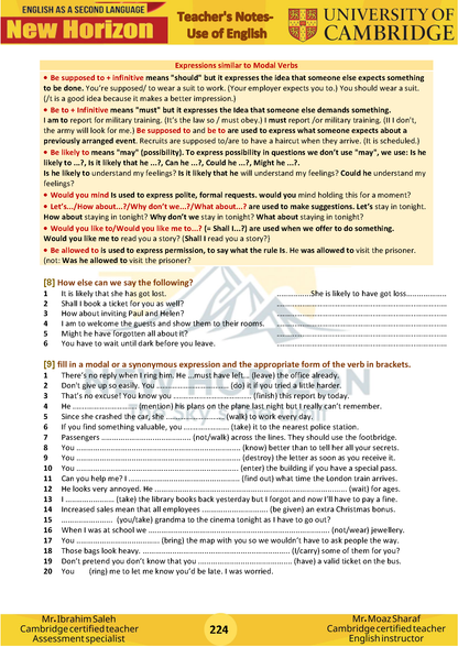 New Horizon Cambridge Primary (Y8) English as a Second Language (0876) Package (Notes-Classified-Past Papers)