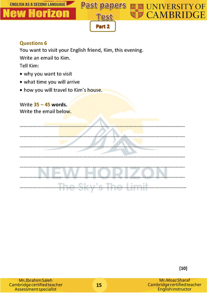 New Horizon Cambridge Primary (Y8) English as a Second Language (0876) Package (Notes-Classified-Past Papers)