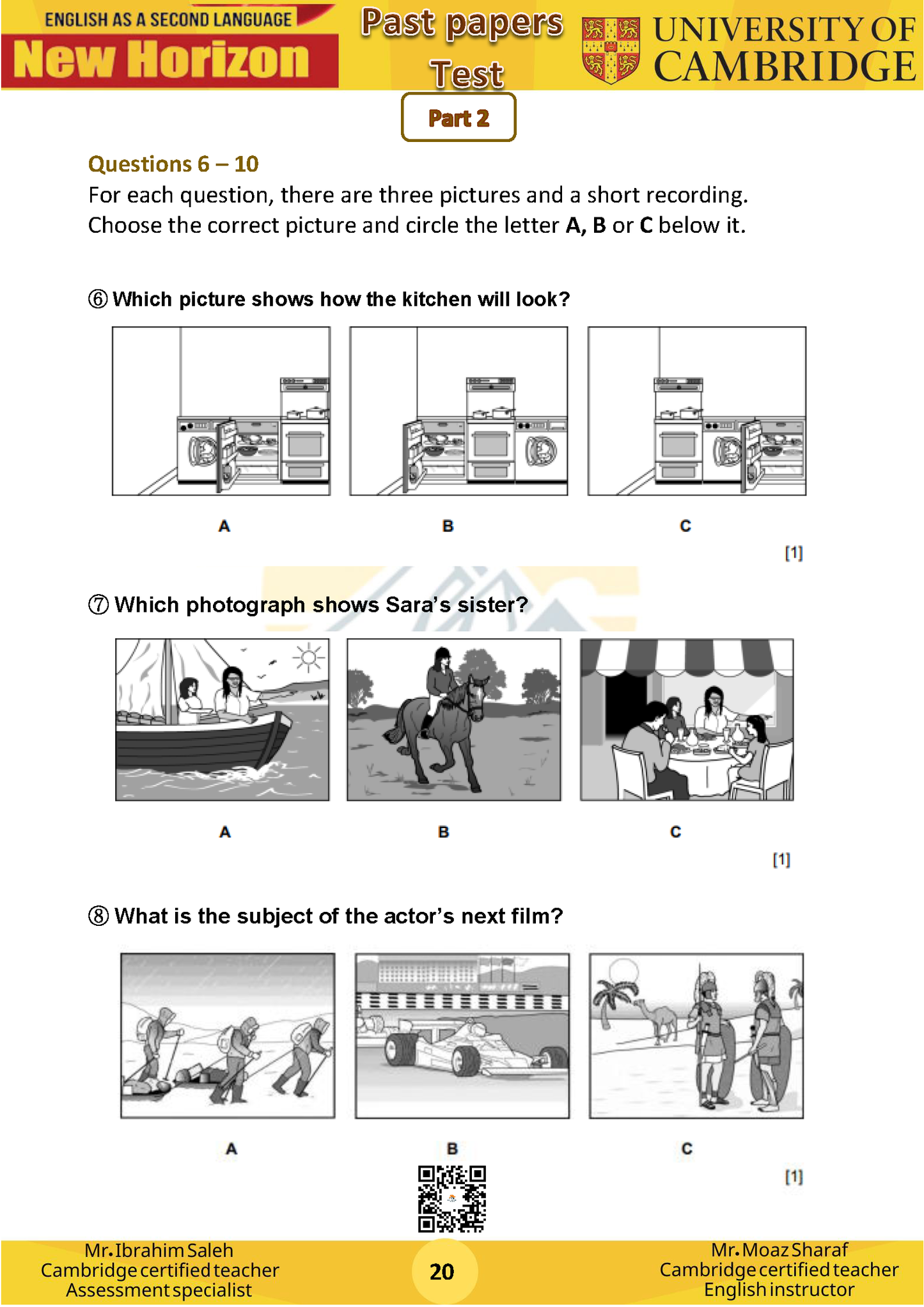 New Horizon Cambridge Primary (Y8) English as a Second Language (0876) Package (Notes-Classified-Past Papers)
